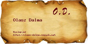 Olasz Dalma névjegykártya